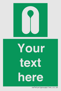 Custom sign safe condition Lifejacket